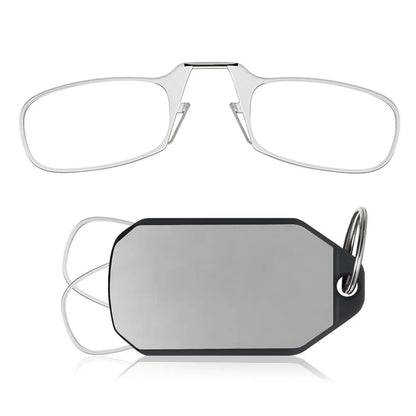 🔥Slim Folding Keychain Reading Glasses - Clips Anywhere, Reads Anytime🔑
