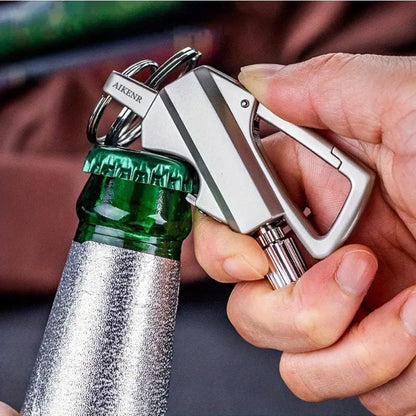 Premium 3-in-1 Tactical EDC Keychain | Heavy-Duty Carabiner Tool ⚙️
