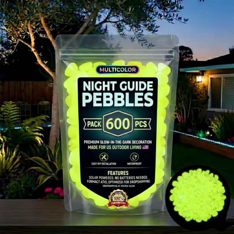 💥Hot SALE 48%OFF💥🌈Colorful Glow-in-the-Dark Garden Stones