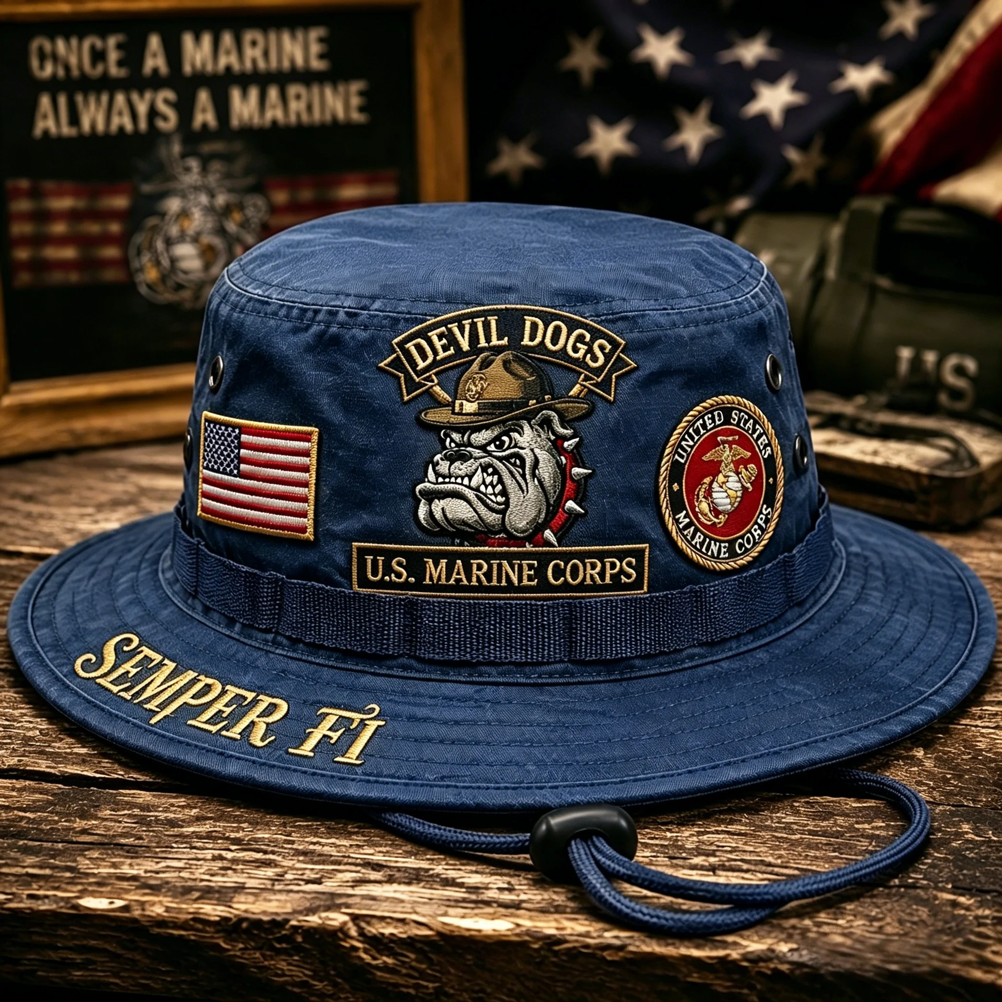 Navy Blue / One Size Fits Most (Circumference 21 5/8