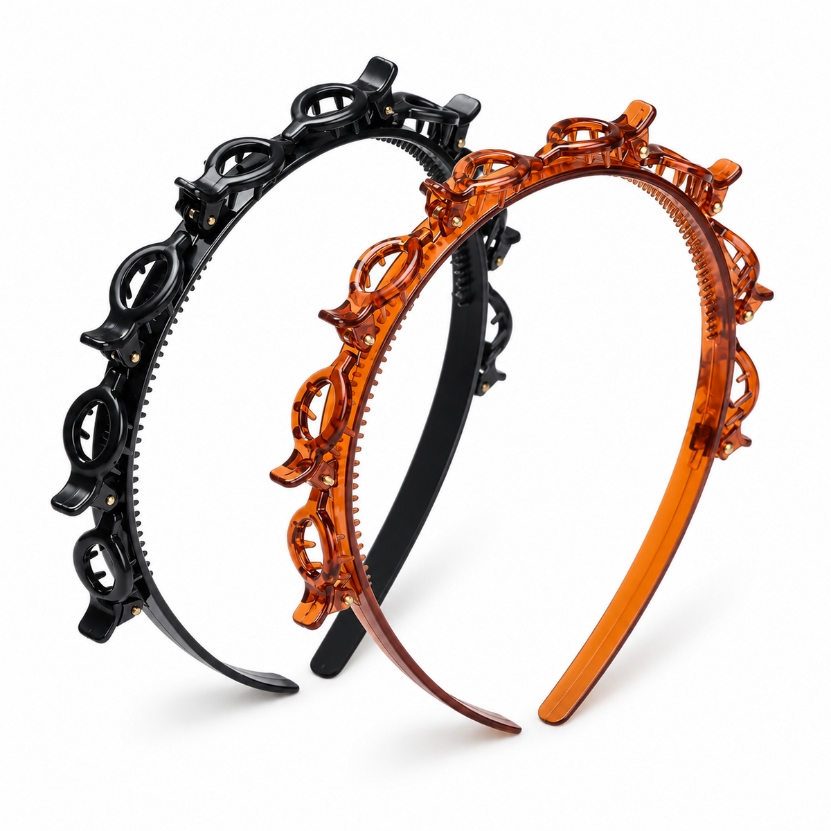 💕49% OFF🔥 Multi-Layer Clip Headband for Women | Y2K Resin Hair Band ✨