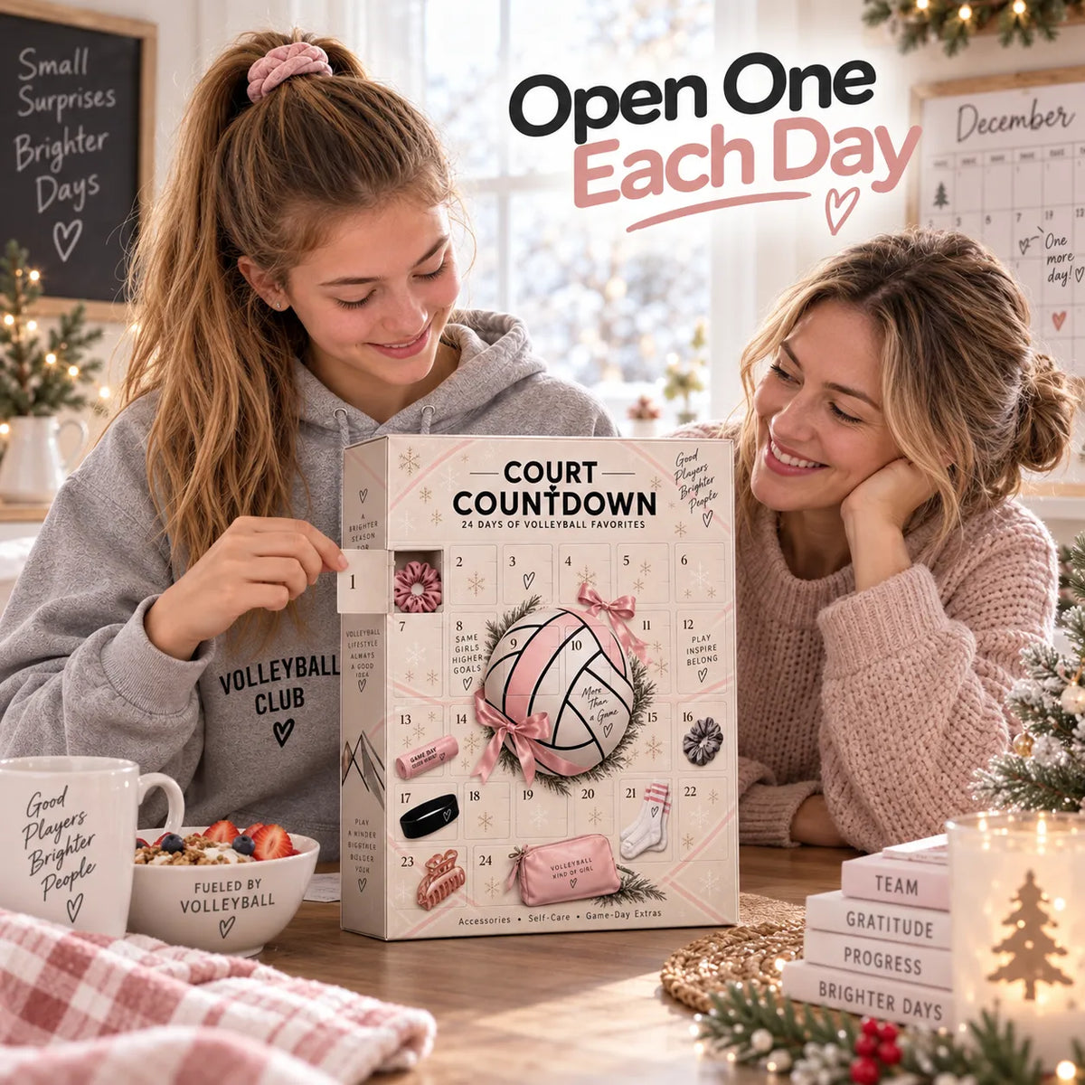 🏐 24-Day Volleyball Advent Calendar – Daily Surprise Gift for Volleyball Girls