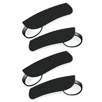 🔥 49% OFF - 🌧️ 2-in-1 Car Mirror Rain Visor + 360° Blind Spot Mirror · Clip-On Carbon Fiber Style