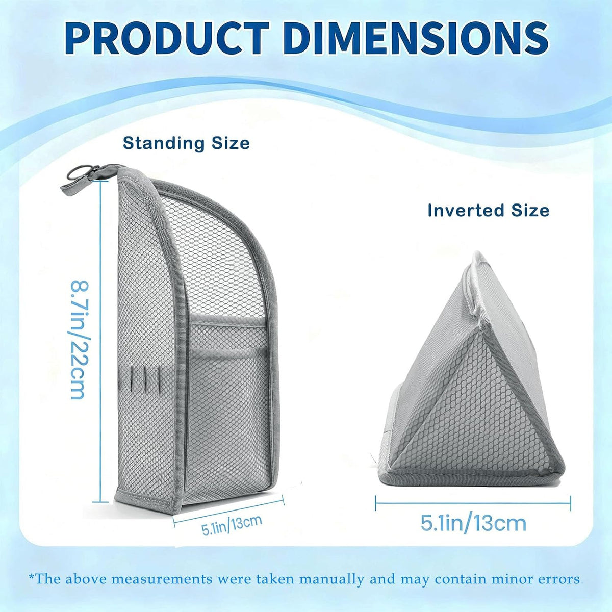 🔥 Limited-Time 49% OFF 🧳 Self-Standing Mesh Toiletry Bag | Travel & Makeup Organizer ✨