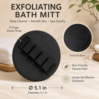 🧽 4 Counts Soft Exfoliating Shower Scrubber🔥Effectively cleanses the body and gently exfoliates