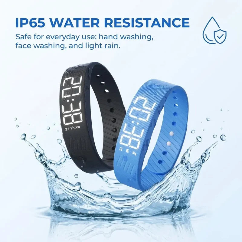 🔥 Limited-Time 49% OFF ⌚⏰Silent Vibration Alarm Watch, Wearable Wake-Up for Deep Sleepers