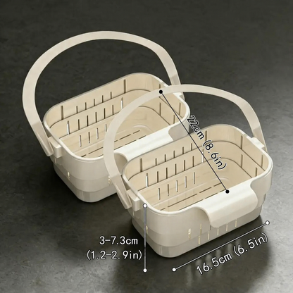 🧺Retractable Hanging Sink Drain Basket, Multi-Purpose Filter for Food Waste & Fruits Vegetables, Dry-Wet Separation Space-Saving Sink Strainer