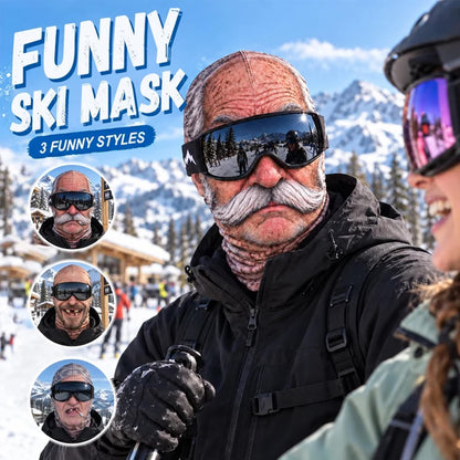 🔥 49% OFF 🤣 Funny Old Man Ski Mask | Look Old, Ski Bold! 🎿