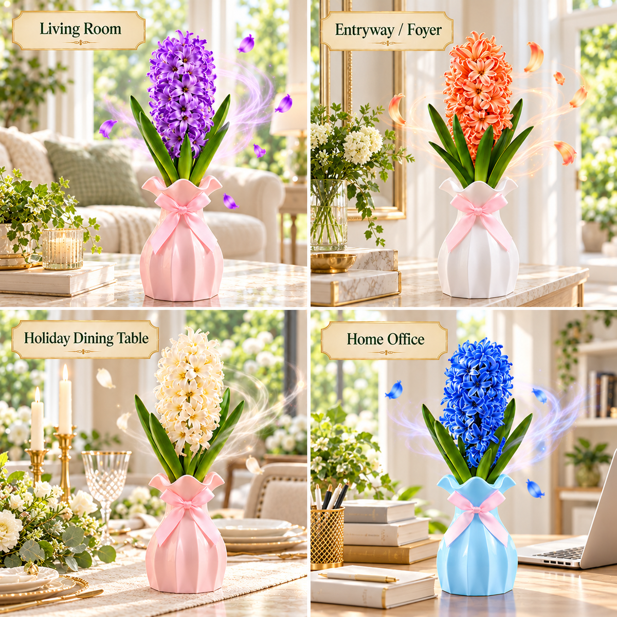 Hyacinth Bulb & Vase Gift Set – A Gift That Grows and Blooms🎁