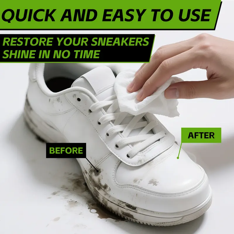 🔥 Limited-Time 49% OFF 👟Sneaker Cleaner Kit 🧼 Foam Shoe Cleaner with Brush, Towel & Wipes