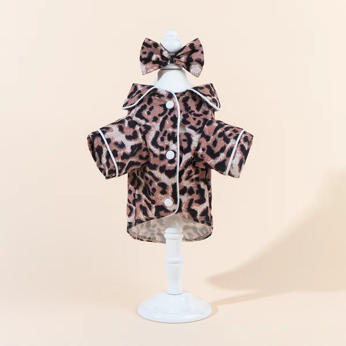 Satin-Look Dog & Cat Pajama Shirt | Cute Pet Outfit