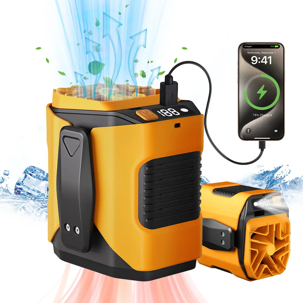 ☀️SUMMER SALE 49% OFF❄️Summer Must-Have Waist Cooling Fan 4 IN 1