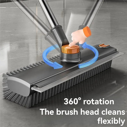 🏡3-in-1 Adjustable Floor Scrub Brush – 360° Rotating Cleaning Tool🧹