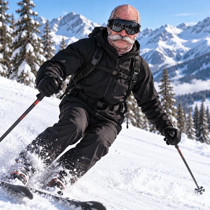 🔥 49% OFF 🤣 Funny Old Man Ski Mask | Look Old, Ski Bold! 🎿