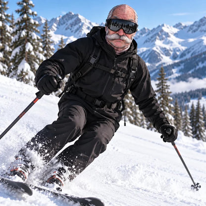 🔥 49% OFF 🤣 Funny Old Man Ski Mask | Look Old, Ski Bold! 🎿