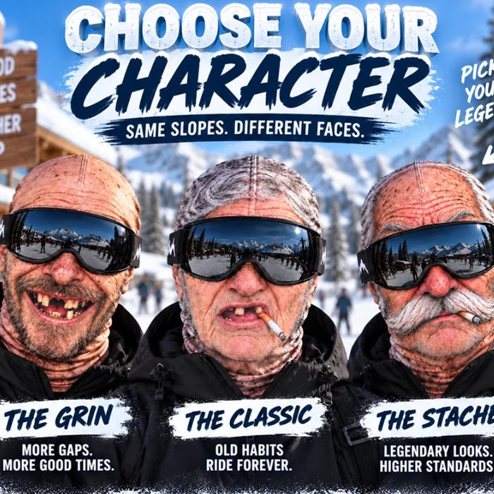 🔥 49% OFF 🤣 Funny Old Man Ski Mask | Look Old, Ski Bold! 🎿