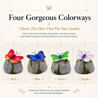 🥳SUMMER HOT SALE ✨🦋Illuminated Butterfly Stone Garden Light