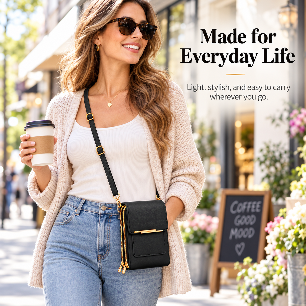 👜 Women's Touch Screen Crossbody Phone Bag · No Need to Take Out Phone 📱 — Best Gift for Her 💕