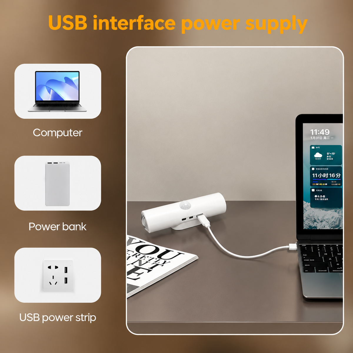 🌈 Magnetic Motion Sensor Wall Light | RGB & 3-Color Options