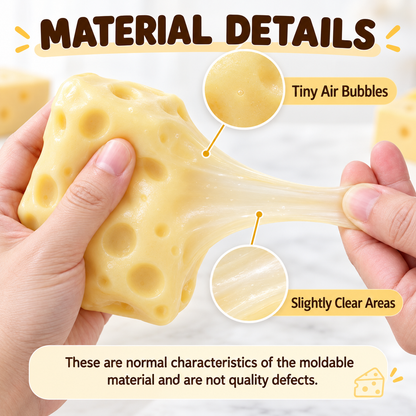 🔥LAST DAY 49% OFF🧀 Moldable Cheese Squishy | 😍 Soft, Satisfying & Non-Rebound