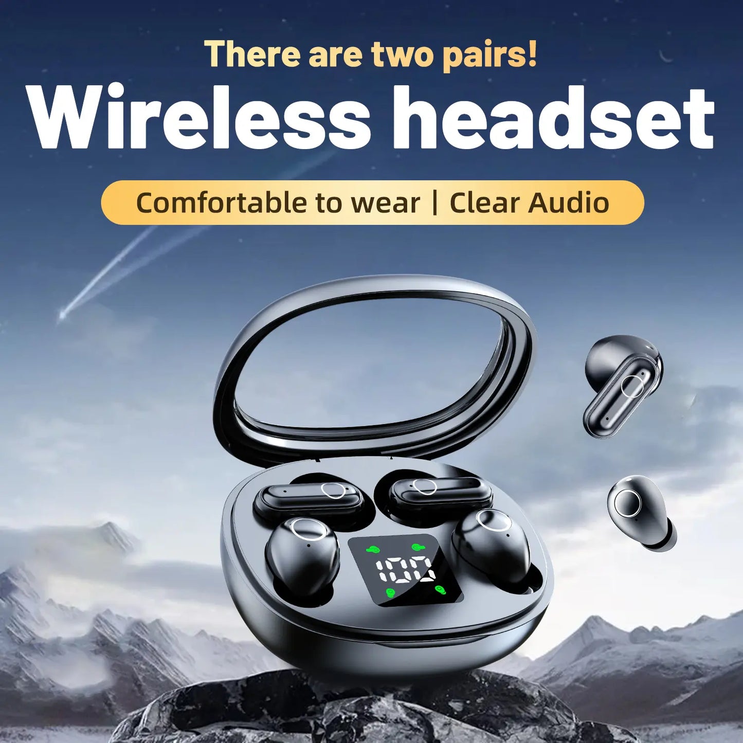 🔥Limited-Time 50% OFF🔥Wireless Headphones - Noise Cancelling Bluetooth 5.4