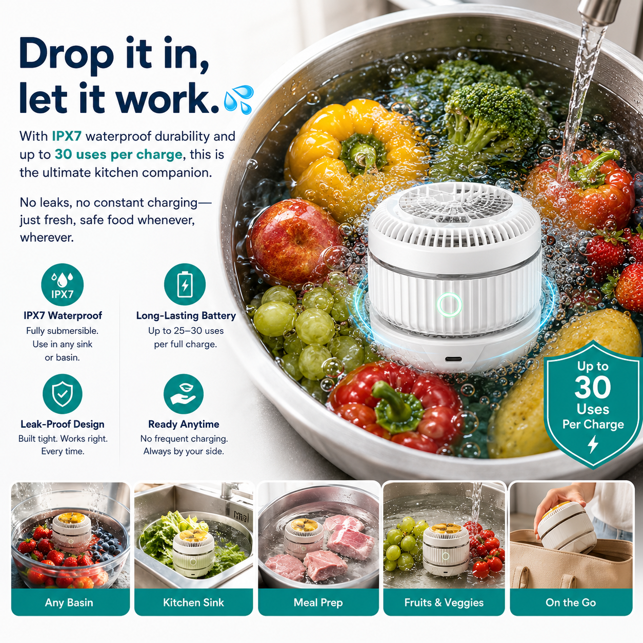 🥗 Multi-Function Food Purifier 🥬 Enjoy Cleaner Food. Eat with Greater Confidence✈️Free Shipping