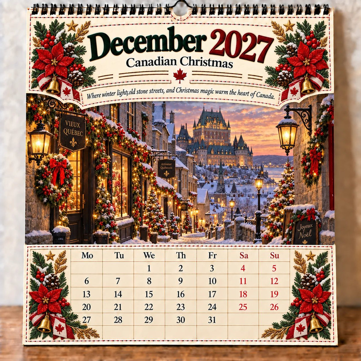 🔥LAST DAY 50% OFF -- 🇨🇦🍁 2027 Canada 160th Anniversary Wall Calendar 🍁🇨🇦