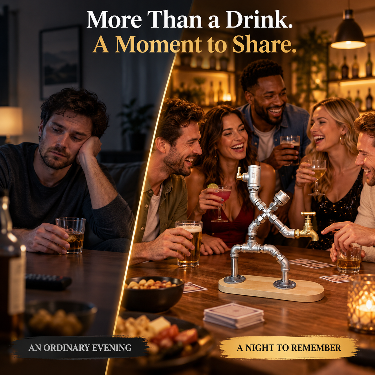 🔥Limited Time 50% OFF🔥 Premium Fencing-Inspired Beverage Dispenser – Elegant Brass Tap & Industrial Home Décor