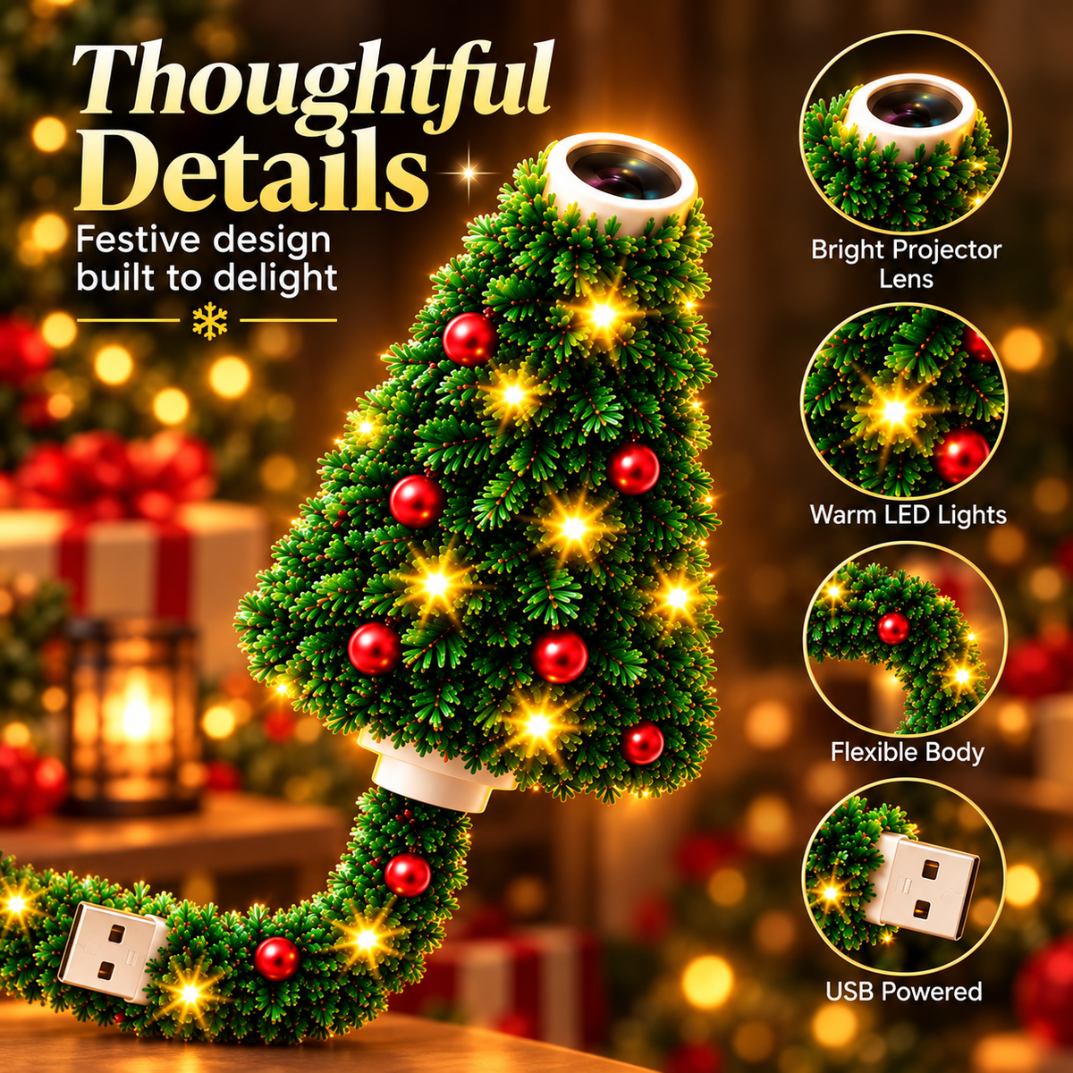 🔥 Limited-Time 49% OFF 🎄✨ Twinkle Tree Christmas Projector Lamp — 6 Magical Holiday Light Modes
