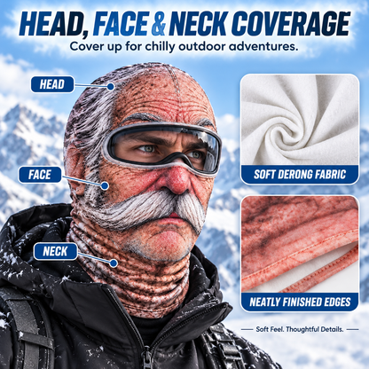 🔥 49% OFF 🤣 Funny Old Man Ski Mask | Look Old, Ski Bold! 🎿