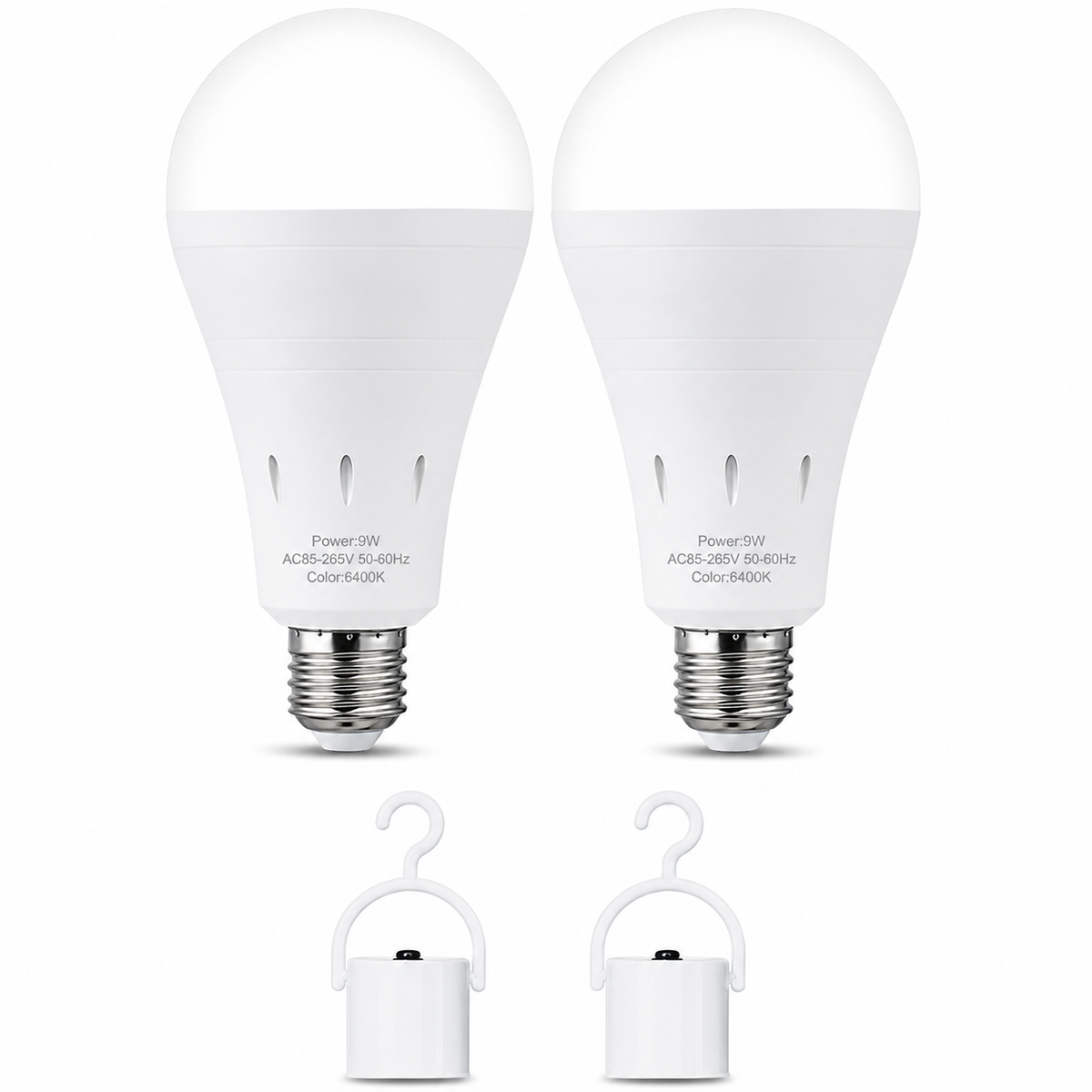 🔥LAST DAY 49% OFF🔥💡Rechargeable Emergency Light Bulb | 9W Battery Backup LED Bulb for Power Outages