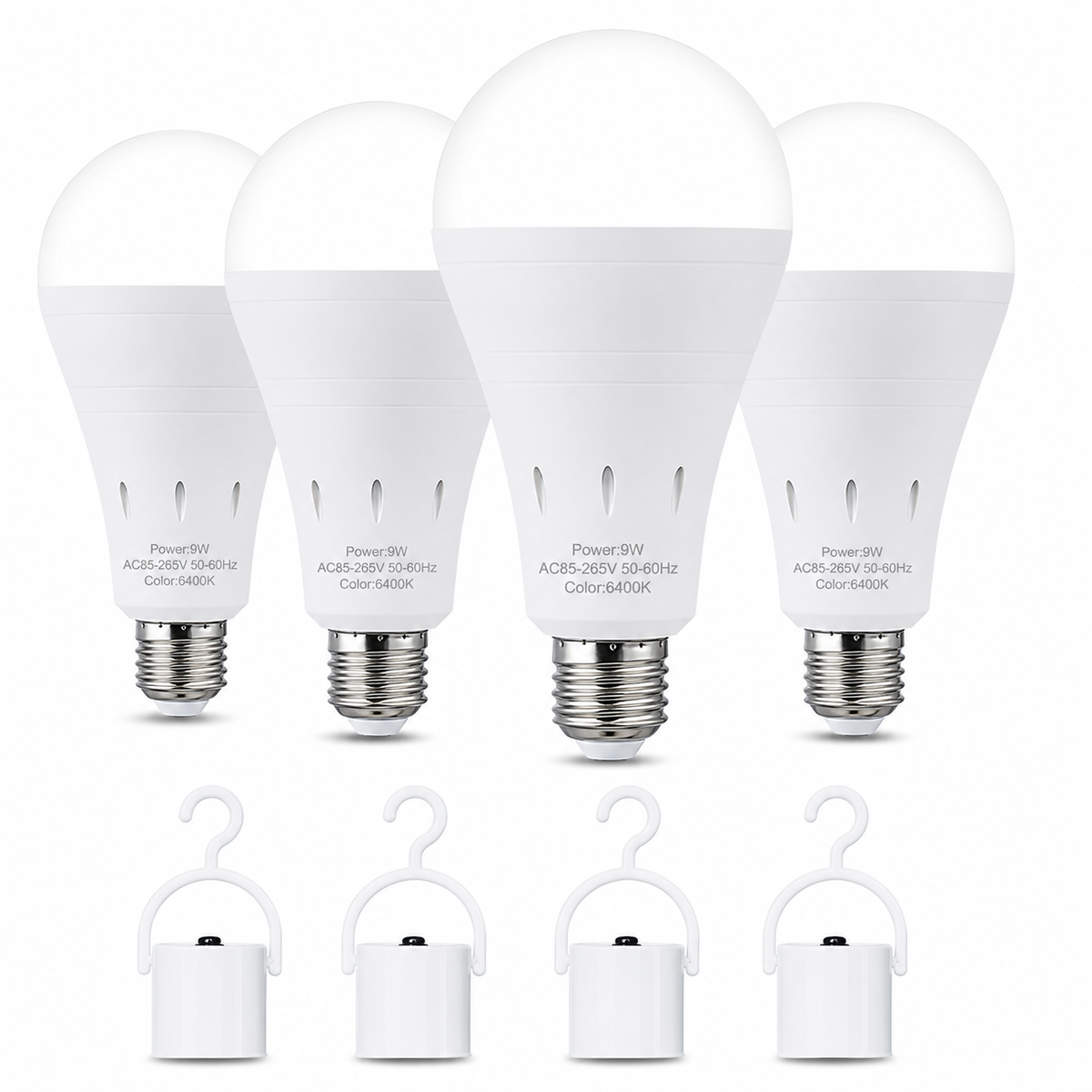 🔥LAST DAY 49% OFF🔥💡Rechargeable Emergency Light Bulb | 9W Battery Backup LED Bulb for Power Outages