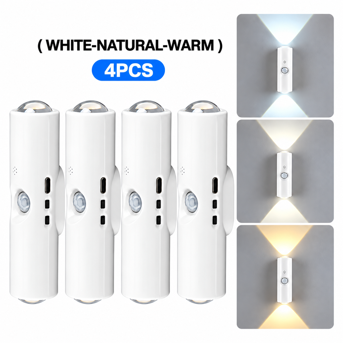 🌈 Magnetic Motion Sensor Wall Light | RGB & 3-Color Options