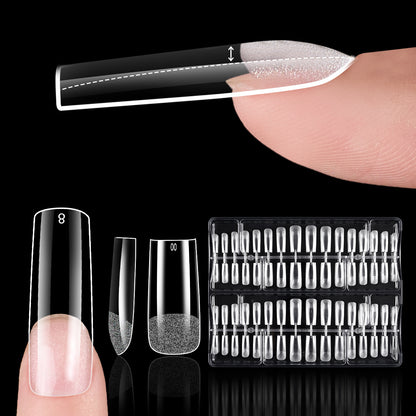 📢LAST DAY 49% OFF🔥💅 192PCS Pre-Etched Nail Tips – Multiple Shapes & Sizes