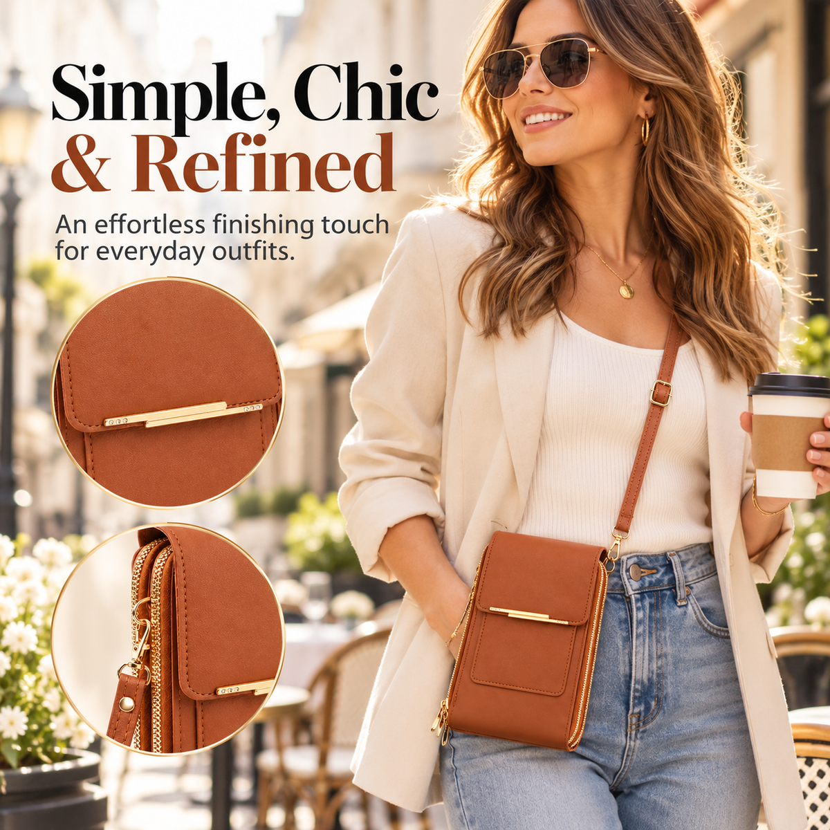 👜 Women's Touch Screen Crossbody Phone Bag · No Need to Take Out Phone 📱 — Best Gift for Her 💕