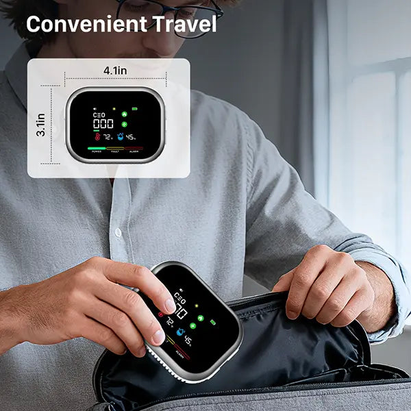 🔥Limited Time 50% OFF🔥6-in-1 Gas & CO Detector with Temp Humidity Monitor
