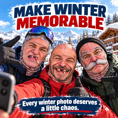 🔥 49% OFF 🤣 Funny Old Man Ski Mask | Look Old, Ski Bold! 🎿