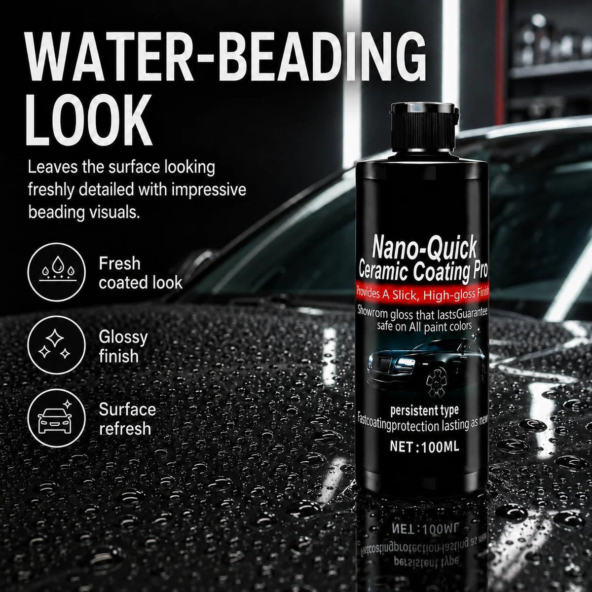 🚗✨ 49% OFF Limited Time – Nano Ceramic Car Coating Kit with Microfiber Towel 🔥
