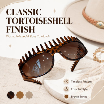 🔥Limited-Time 50% OFF🏆2-In-1 Tortoiseshell Headband Sunglasses