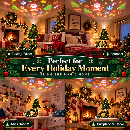 🔥 Limited-Time 49% OFF 🎄✨ Twinkle Tree Christmas Projector Lamp — 6 Magical Holiday Light Modes