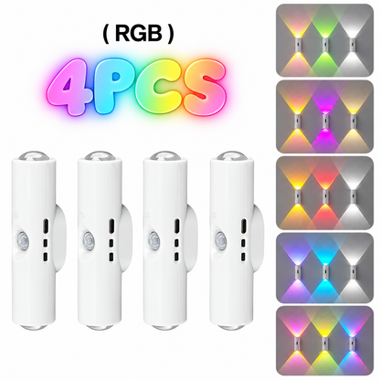 🌈 Magnetic Motion Sensor Wall Light | RGB & 3-Color Options