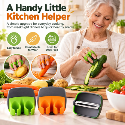🥳2026 HOT SALE🥳💞50K+ SOLD! 🥕 49% OFF! Ergonomic Two-Finger Fruit and Vegetable Peeler