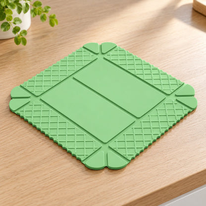 💗 2-Pack 3-in-1 Magnetic Silicone Mats – Heat-Resistant Trivets, Cutting Mats & Foldable Trays