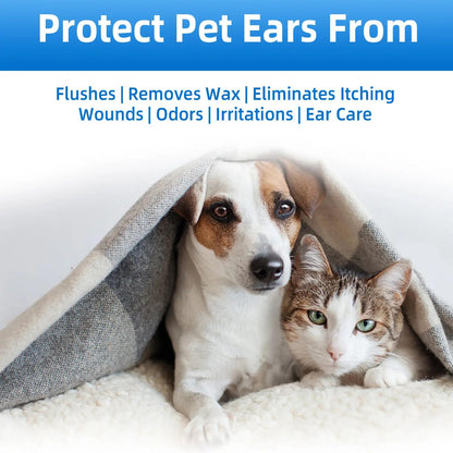 Gentle Pet Ear Wash for Dogs & Cats | Wax, Dirt & Odor Care