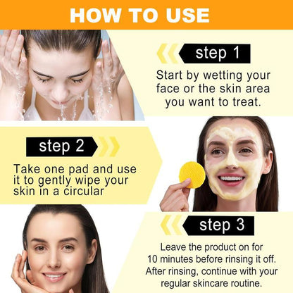 🔥Limited-Time 50% OFF🔥Turmeric & Kojic Cleansing Pads - 20pcs Deep Clean