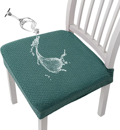 Jacquard Chair Cover – Stretch Fabric, Waterproof & Reusable