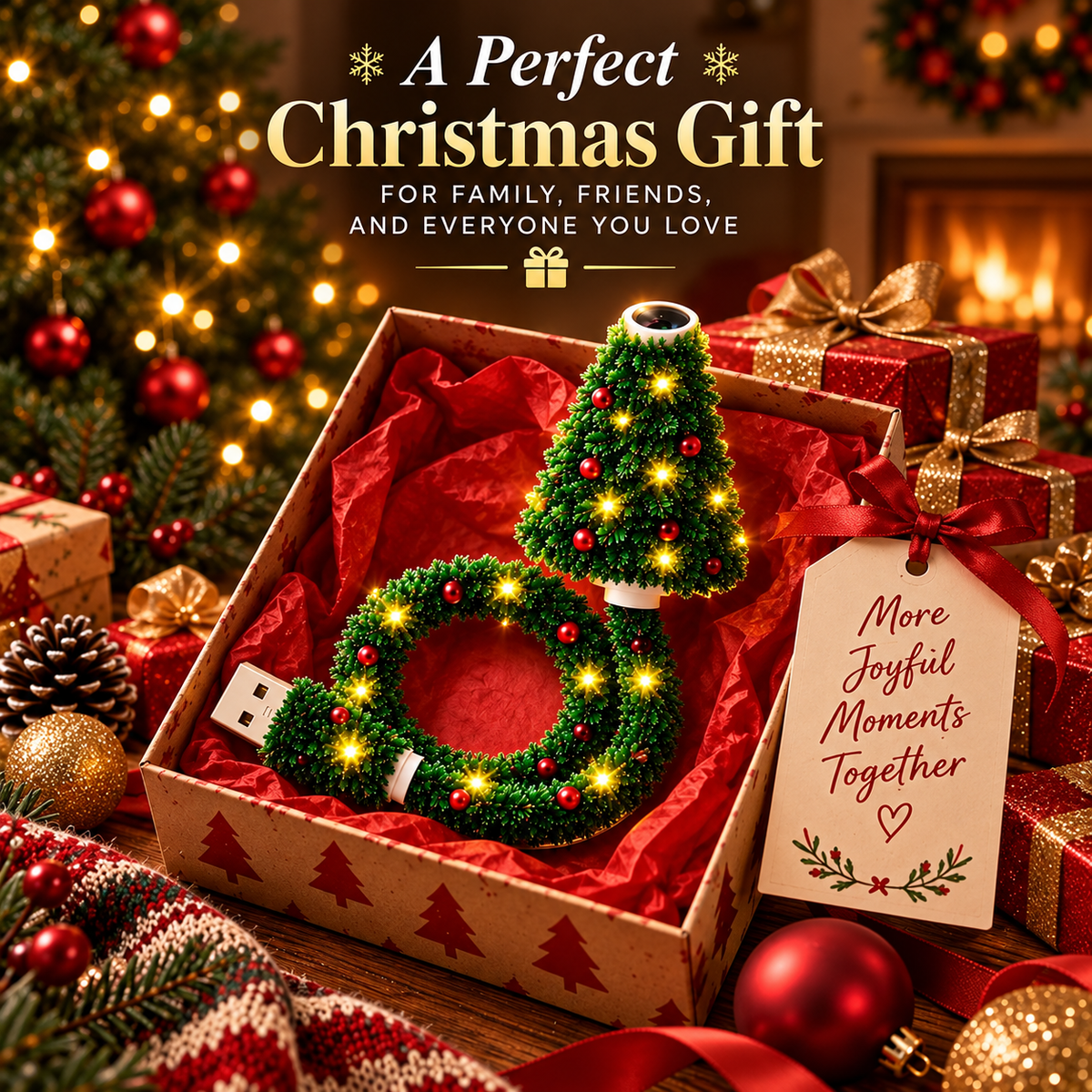 🔥 Limited-Time 49% OFF 🎄✨ Twinkle Tree Christmas Projector Lamp — 6 Magical Holiday Light Modes
