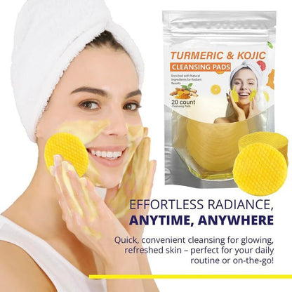 🔥Limited-Time 50% OFF🔥Turmeric & Kojic Cleansing Pads - 20pcs Deep Clean