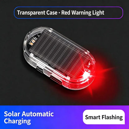 HOT SALE Solar Car Anti-Theft Warning Light – Motion-Sensing LED Security Deterrent, No Wiring Needed