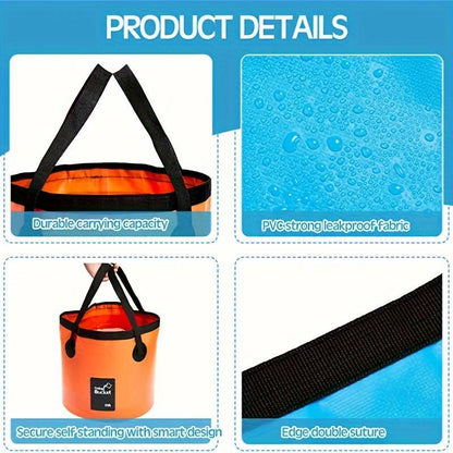 🔥Best Seller⚡🏕️Collapsible Folding Water Bucket 12L/20L, Portable PVC Outdoor Bucket